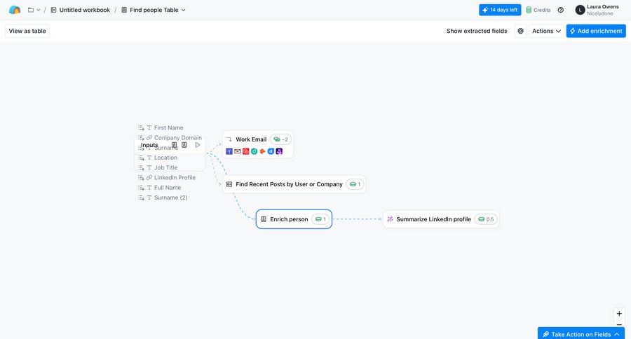 Clay
			 data management dashboard workflow workflow screen menu ui page example