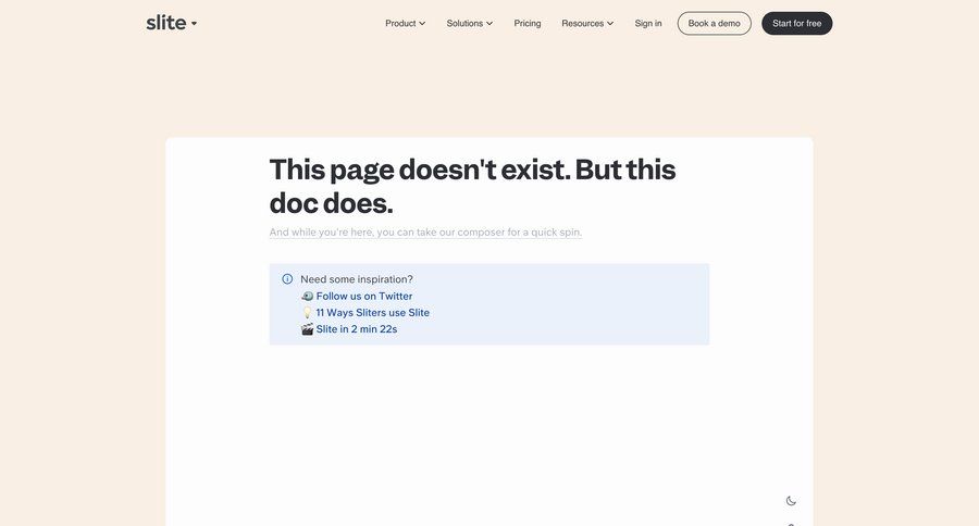 Slite
				help ui page example