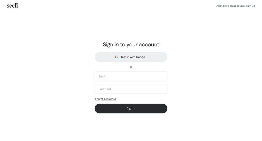 Secfi
			 user management form user authentication authentication login connection auth signin sign in log in login page ui page example