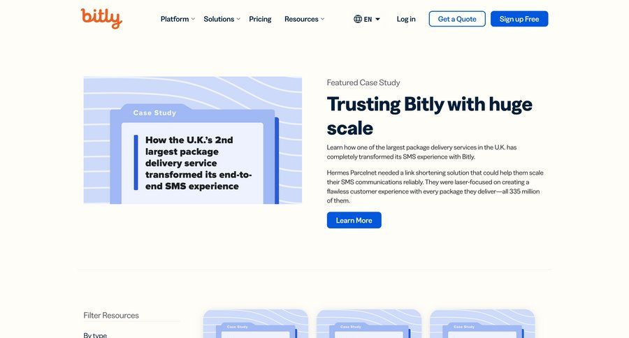 Bitly
			 editorial blog post news article article media gallery feature article case studies ui page example