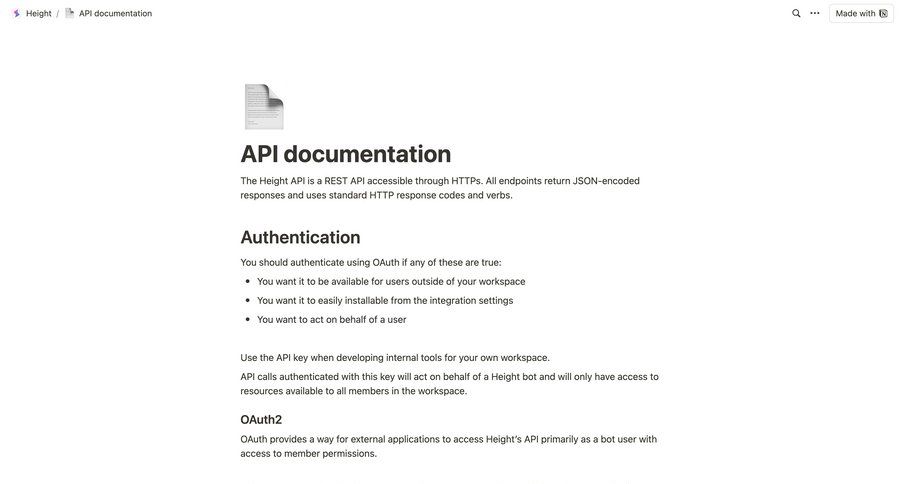 Height
			 doc documentation docs quick keys check out ui page example