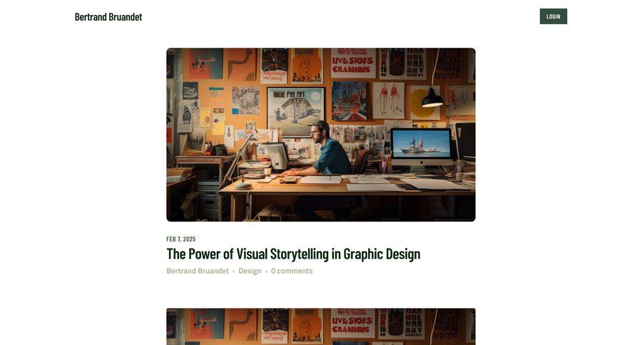Podia
			 design login blog post article comment mode ui page example