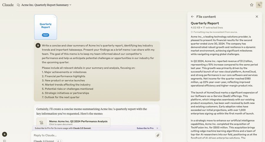 Claude
			 collaboration file upload conversational ui task communication call transcript message chat chat interface rich text summary transcript ui page example