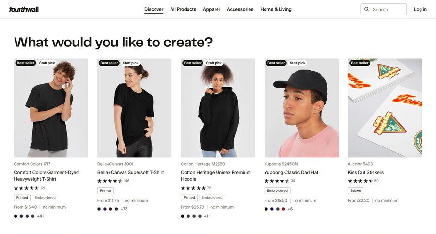 Fourthwall
				home ui page example