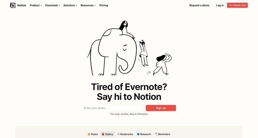 Notion
			alternative collaboration project management drag and drop note creation drag & drop color palette call to action navigation bar media gallery features comparison page competition vs comparision alternatives testimonials media assets modern map view markdown editor ui page example