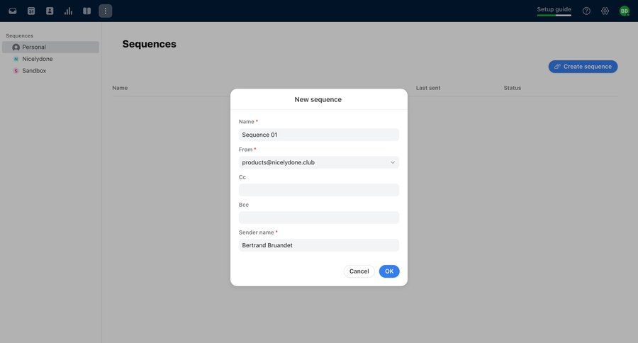 Front
			 form sidebar create generate campaign creation email marketing ui page example