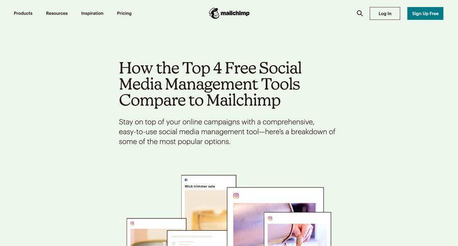 Mailchimp
			 content scheduling free trial bulk import free plan free tier bulk edit bulk upload editorial blog post news article article feature article media assets download report data grid news feed ui page example