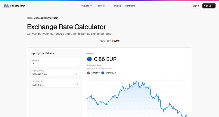 Maybe Finance
				detail page ui page example