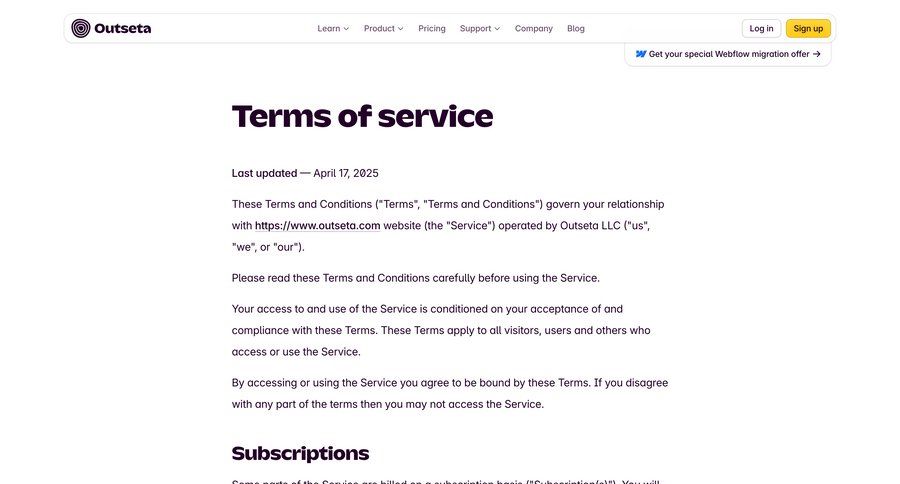 Outseta
				article ui page example