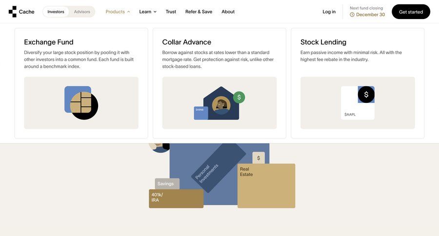 Cache
				dropdown & other states ui page example