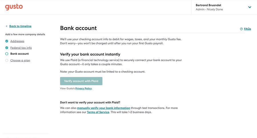 Gusto
			    ux ui design