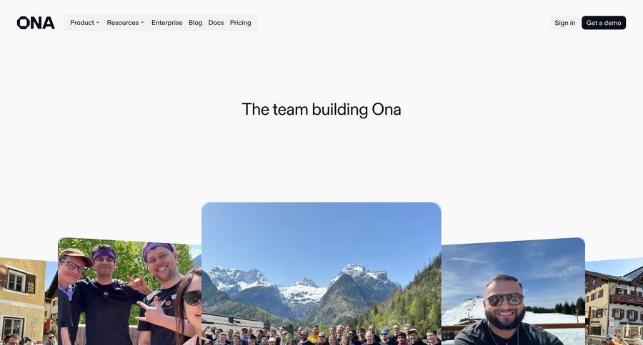 Ona
				about & company mission ui page example