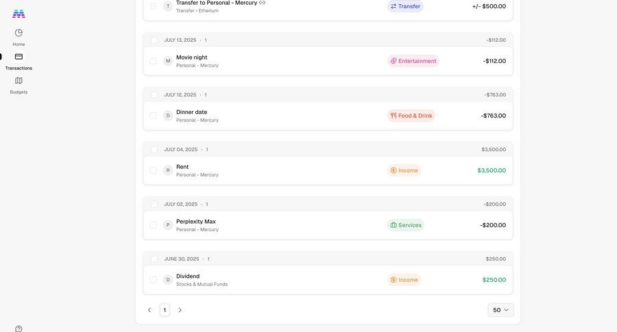 Maybe Finance
				list ui page example