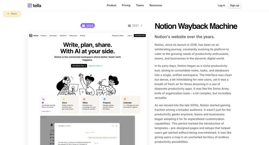 Tella
			team about & company mission values feature map view testimonials collaborators group members media gallery real-time editing world map global search ui page example