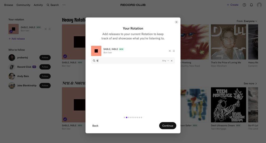 Record club
			 content management onboarding research search bar search suggestions suggestion ui page example