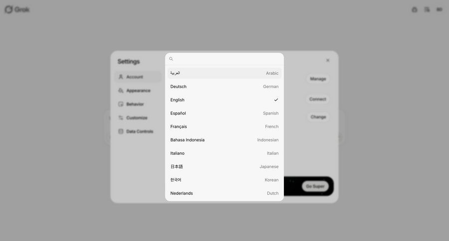 Grok
			 configuration settings call intelligence parameters localization ui page example