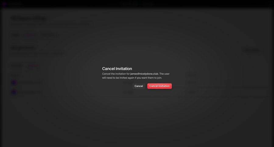 Hypermode
			 user management account management confirmation cancel action confirmation message ui page example
