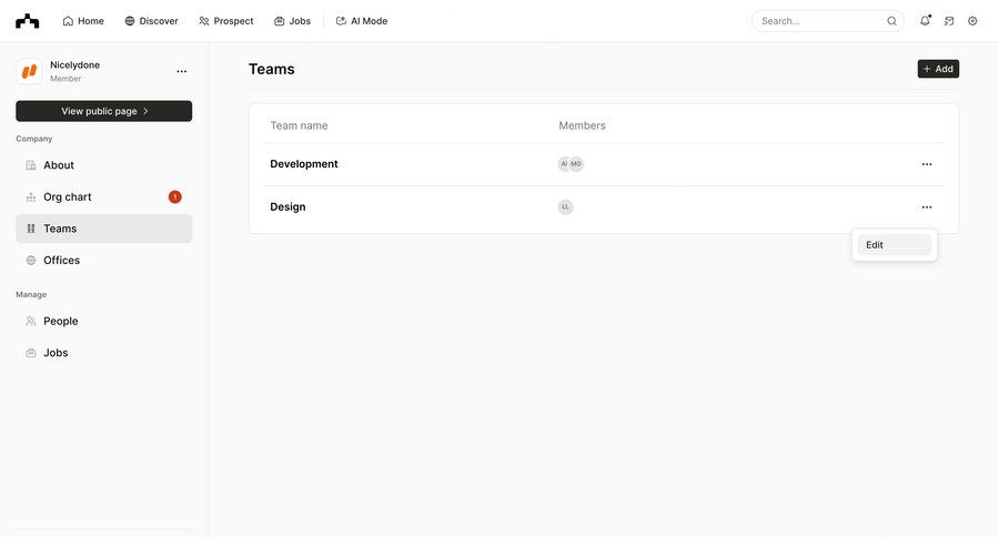 The org
			 sidebar navigation grid organization management data display menu table ui page example