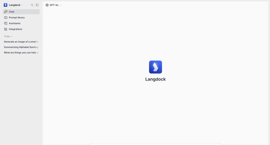 Langdock
			empty state home navigation artificial intelligence split screen empty state illustration sidebar blank state void blank non-ideal state empty page prompt chat navigation menu navigation bar navigation links navigation buttons chat interface ui page example