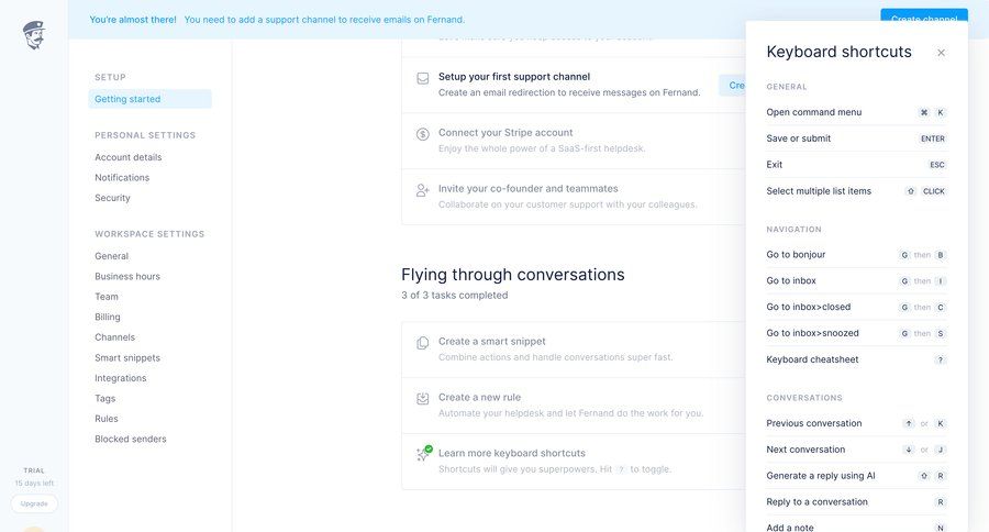 Fernand
			popover keyboard shortcuts getting started keyboard shortcuts shortcuts hotkeys quick actions quick keys command k ui page example