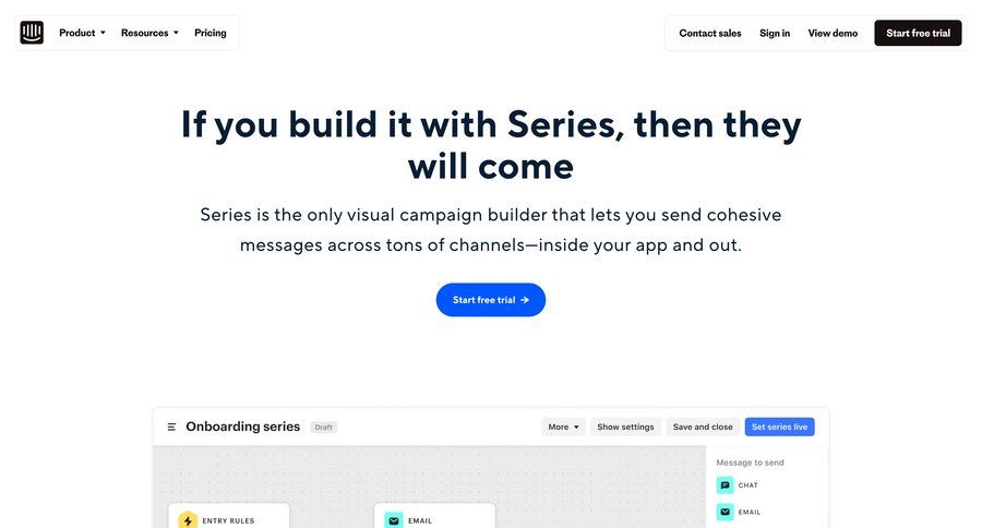 Intercom
			 features management call to action features map view bot builder campaign creation ui page example