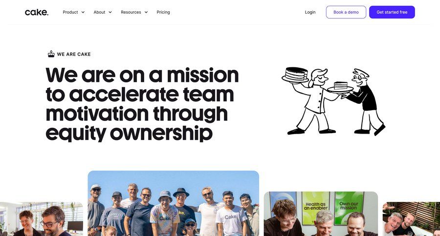 Cake
				team ui page example