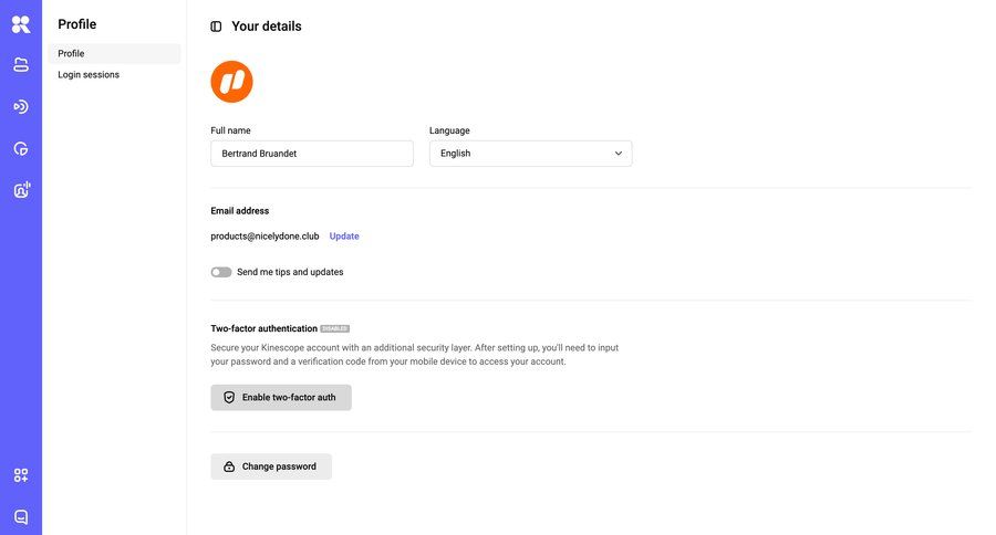 Kinescope
			 settings sidebar navigation form account setup profile settings account settings form layout profile management user data sidebar security change password modern ui page example