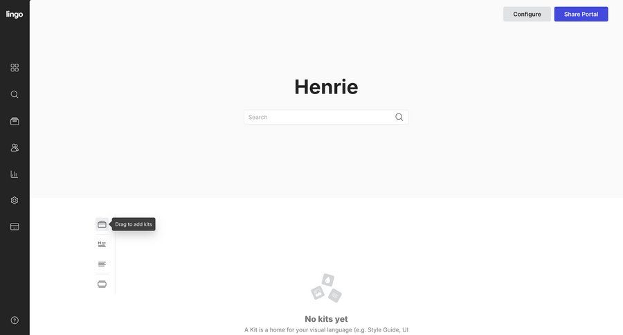 Lingo
			 dashboard sidebar navigation onboarding full-screen layout drag and drop content discovery sidebar ui page example