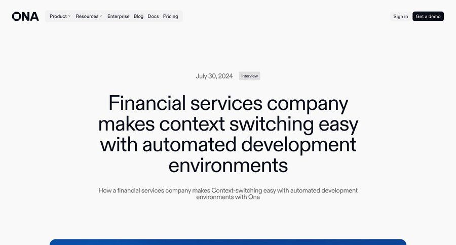 Ona
				article ui page example