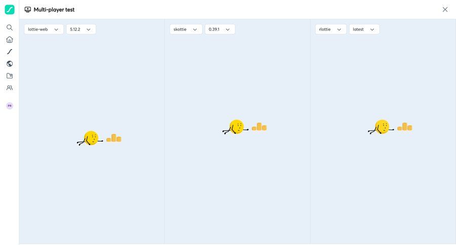 Lottie
			settings player sidebar navigation sidebar progress bar controls ui page example