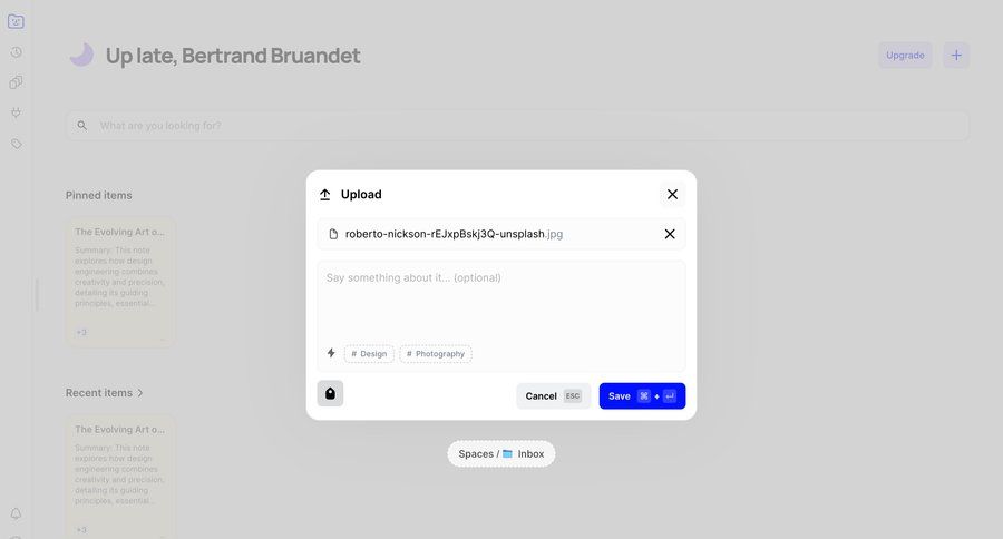 Fabric
			 file upload keyboard shortcuts ui page example