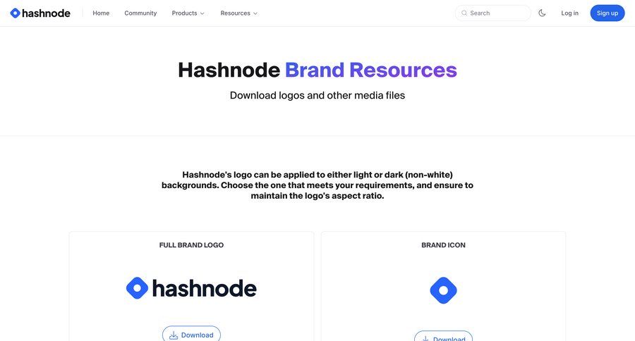 Hashnode
			company brand resources media gallery download case studies assets media assets version control markdown editor ui page example