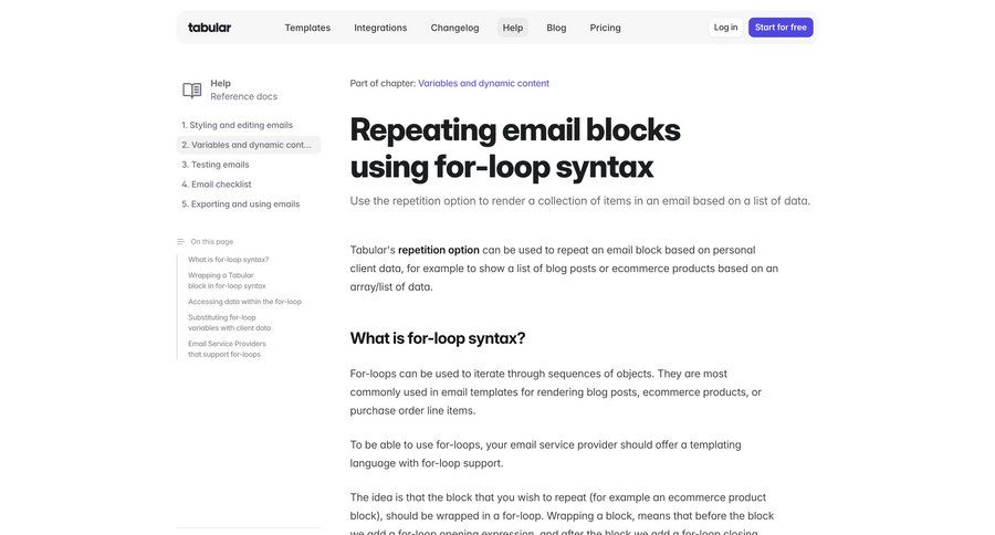 Tabular
				use cases ui page example