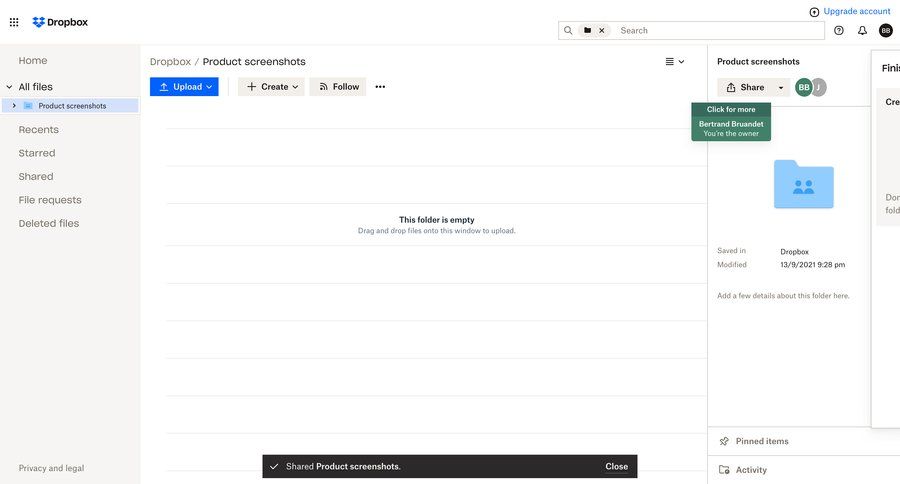 Dropbox
			           ux ui design
