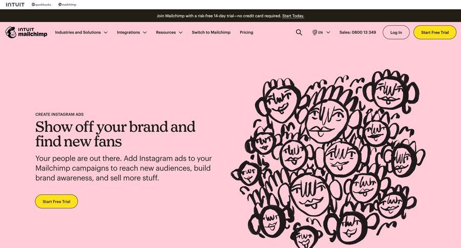 Mailchimp
			 marketing automation campaign creation ui page example
