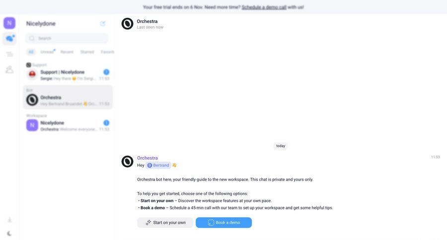 Orchestra
				list ui page example