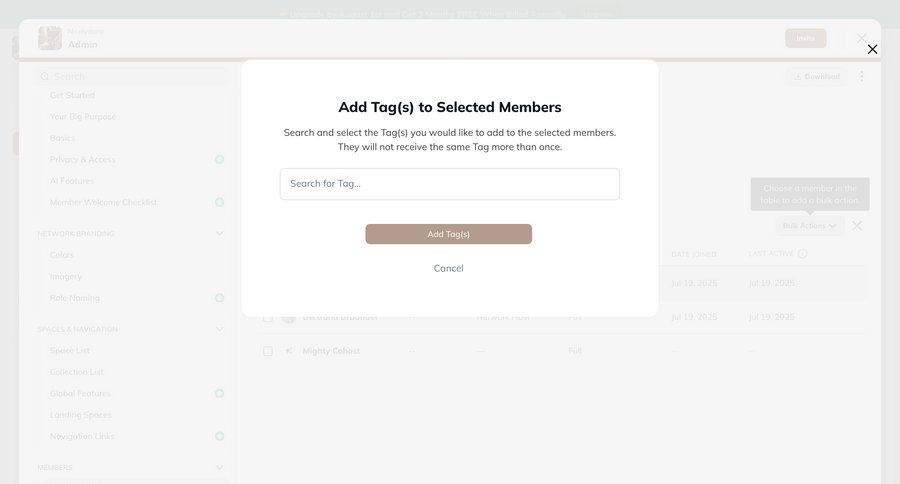 Mighty
			form modal & popover bulk actions edit team settings settings user management account management form tag management sidebar ui page example