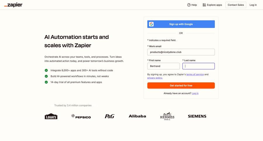Zapier
			    ux ui design
