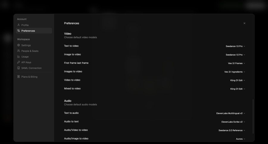 Flora
			 configuration settings sidebar navigation artificial intelligence account management profile management api management sidebar preferences ui page example