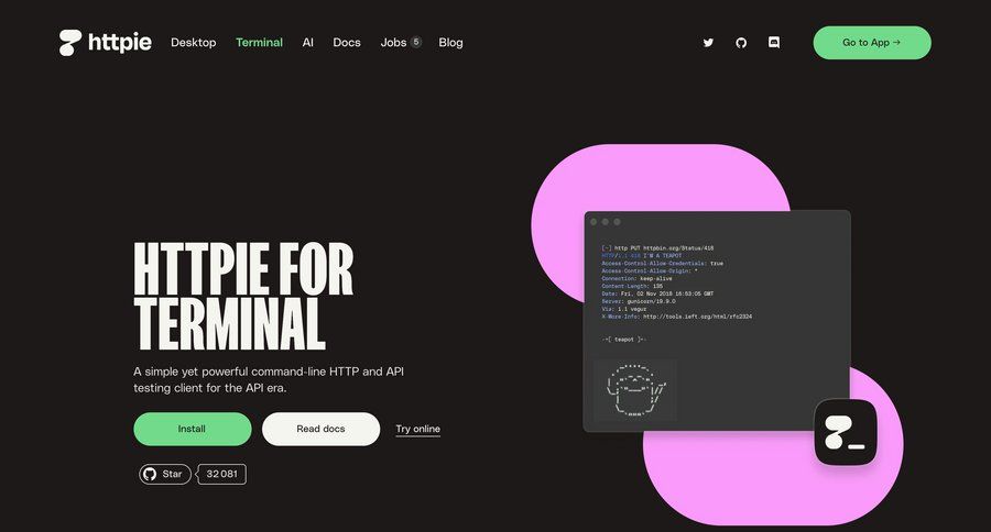 Httpie
			    ux ui design