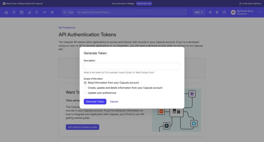 Capsule
			 settings form authentication generate ui page example