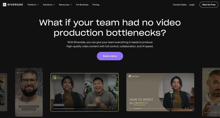 Riverside
			 team collaboration ui page example