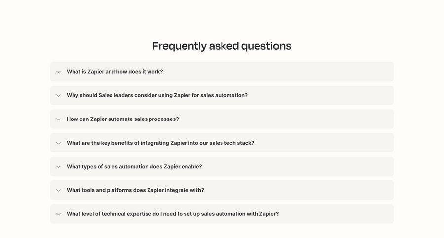 Zapier
				use cases ui page example