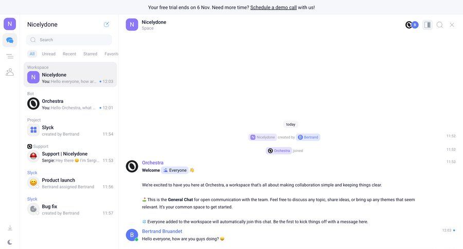 Orchestra
				list ui page example