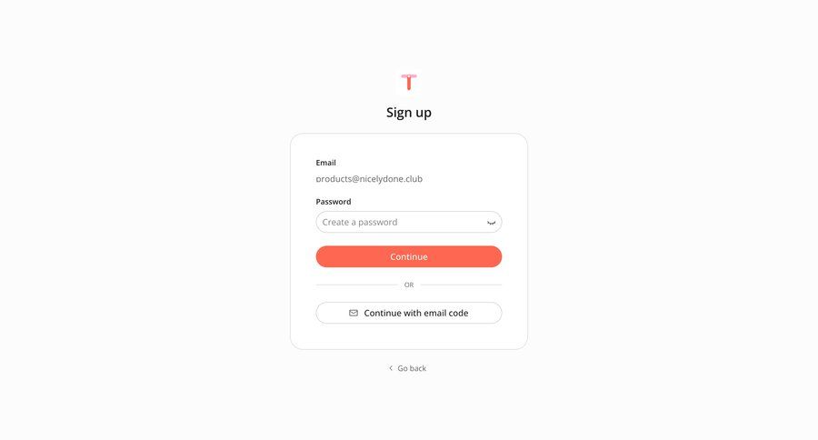 Twin
				signin ui page example