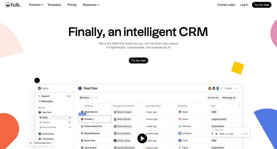 Folk
				 page example