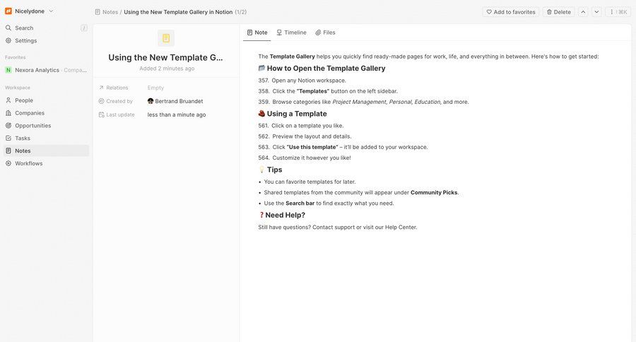 Twenty
			 sidebar navigation onboarding task completion instructions template selection tutorial documentation ui page example