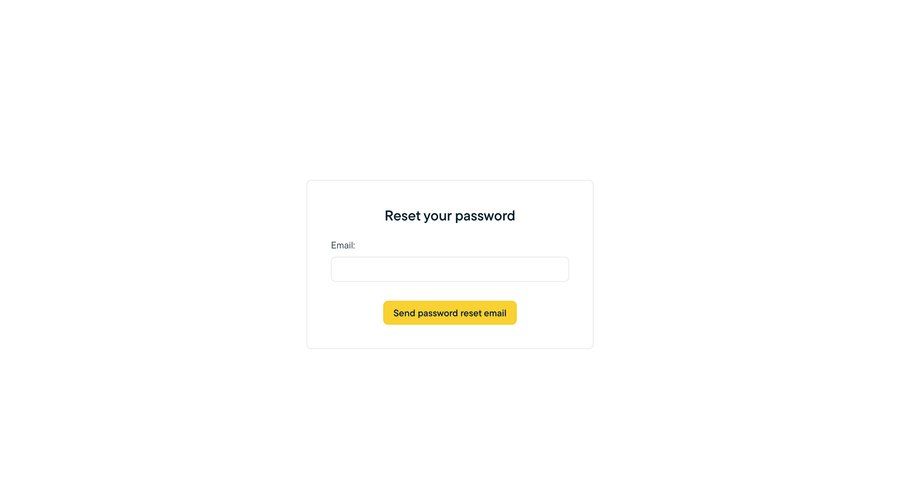 Sprig
				password reset page example
