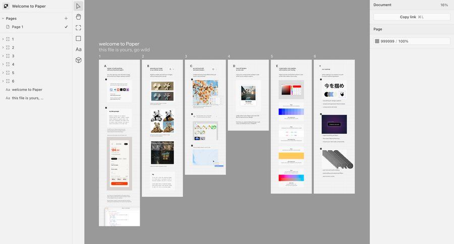 Paper
				onboarding ui page example