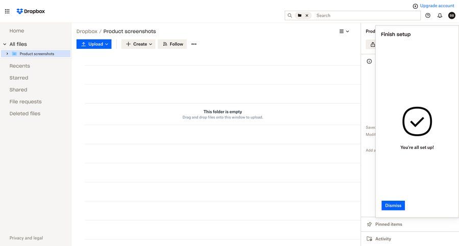 Dropbox
			         ux ui design